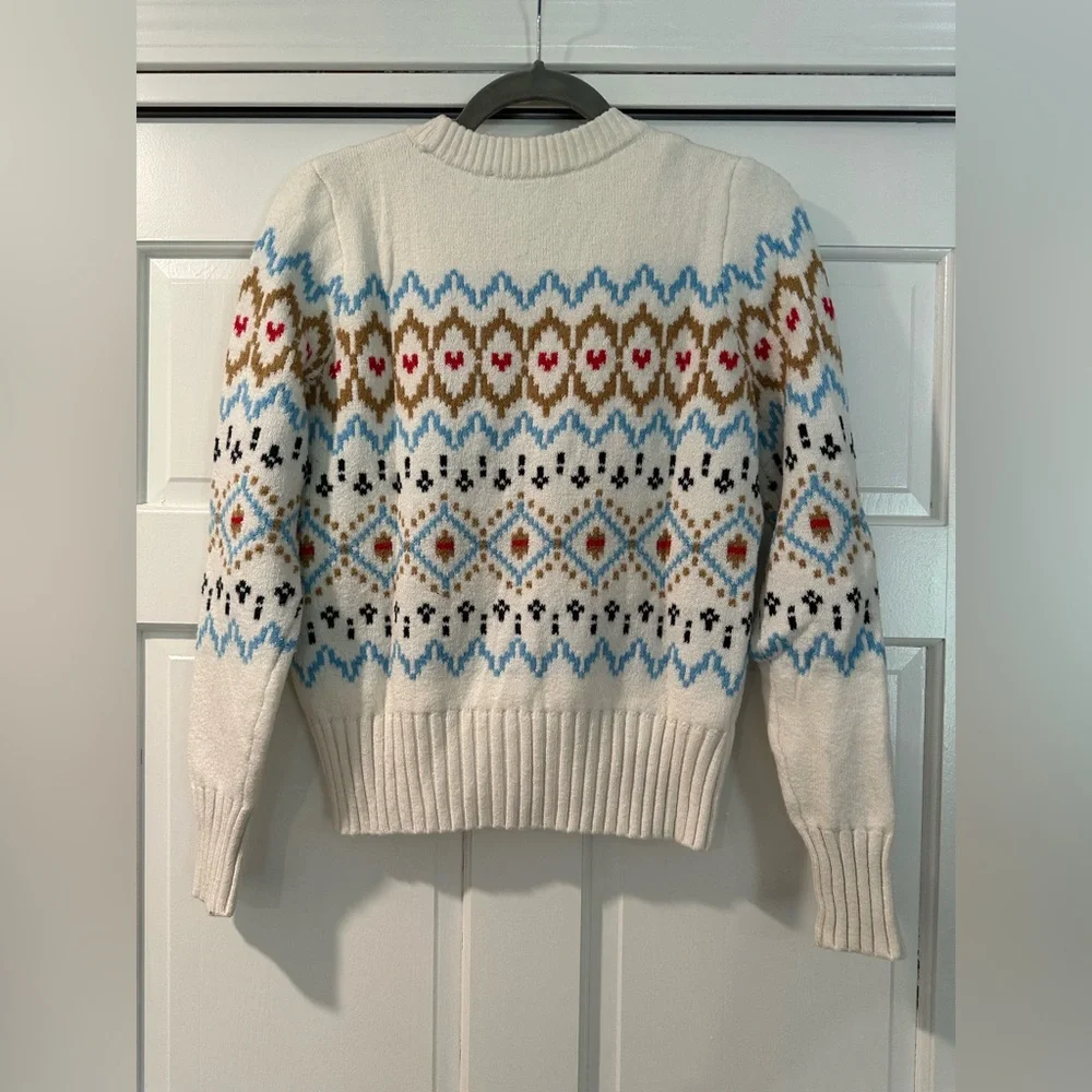 LOFT Mixed Fair Isle Sweater - Size Small - Picture 5 of 7